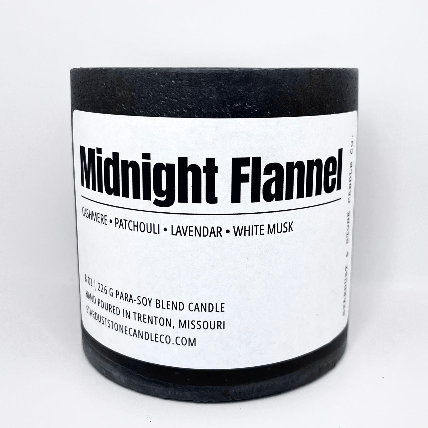Midnight Flannel Candle