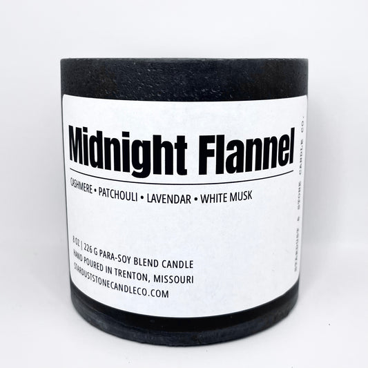Midnight Flannel Candle