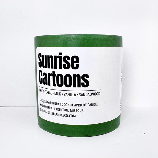 Sunrise Cartoons Candle