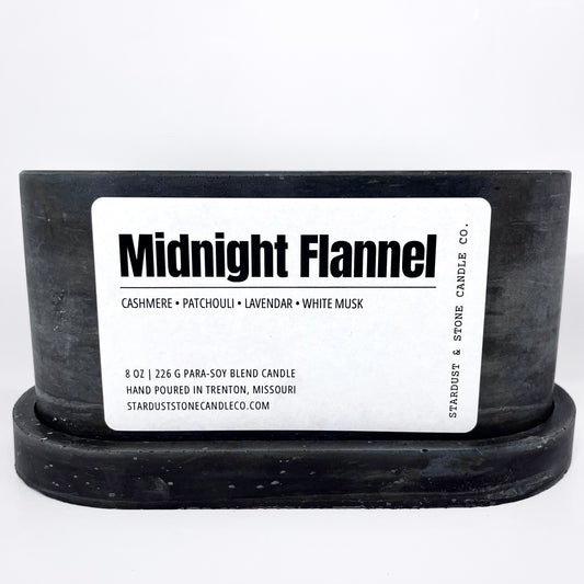Midnight Flannel Candle